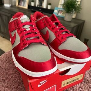 Nike Women's Red and Gray Sneakers